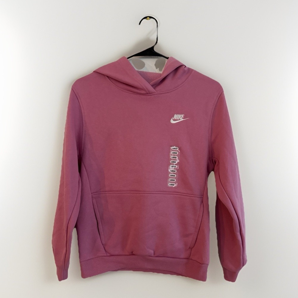 Kids Large- Nike sportswear club fleece Hoodie -Kids - Pink